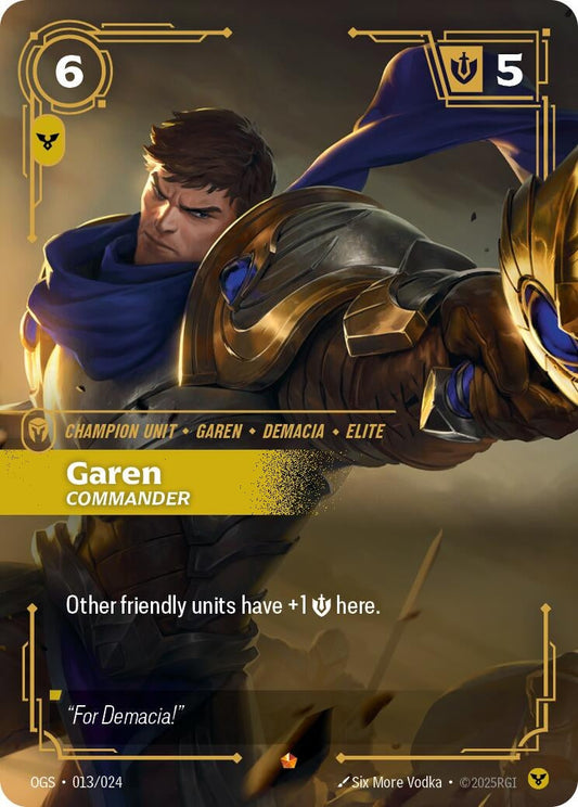 Image for Garen - Commander (013/024) - Riftbound: League of Legends Trading Card Game
