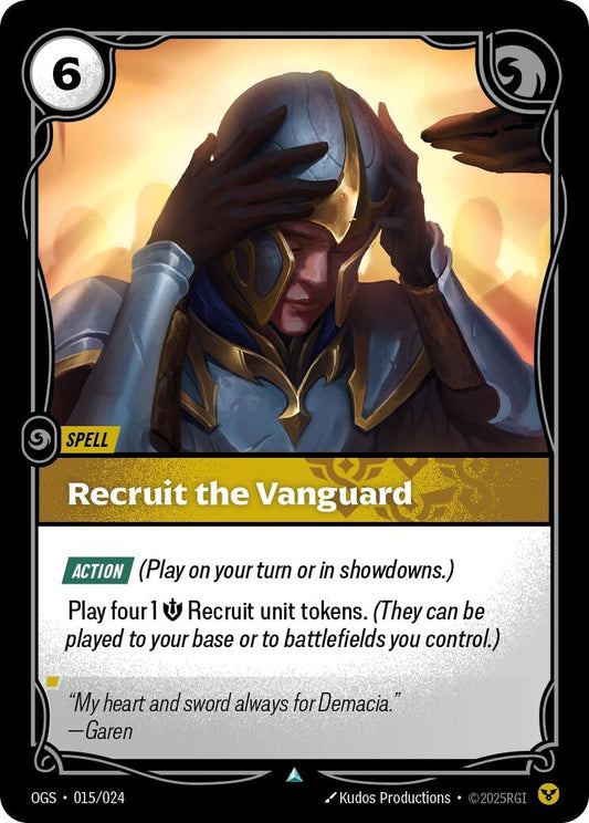 Image for Recruit the Vanguard (015/024) - Riftbound: League of Legends Trading Card Game