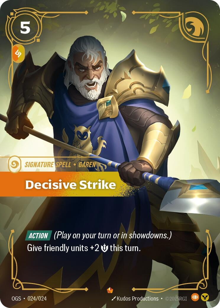 Image for Decisive Strike (024/024) - Riftbound: League of Legends Trading Card Game