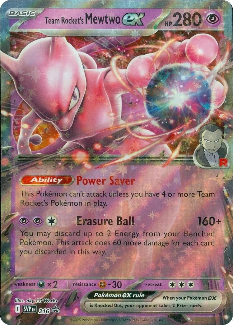 Image for Team Rocket's Mewtwo ex - 216 (216) - Pokemon