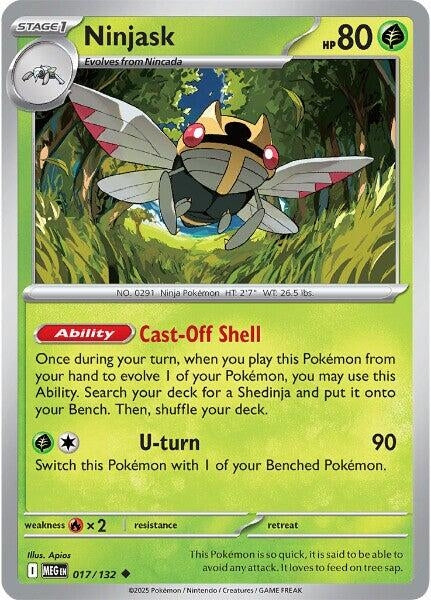 Image for Ninjask (017/132) - Pokemon