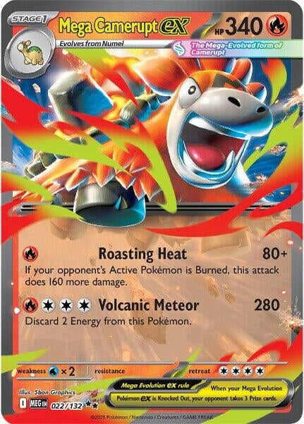 Image for Mega Camerupt ex (022/132) - Pokemon
