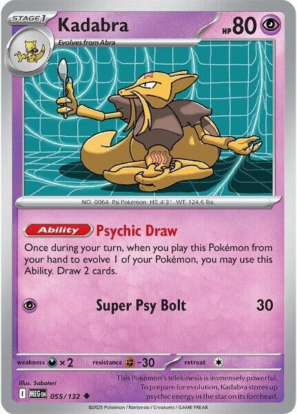 Image for Kadabra (055/132) - Pokemon