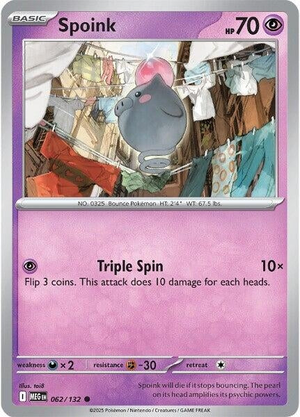 Image for Spoink (062/132) - Pokemon
