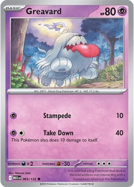 Image for Greavard (065/132) - Pokemon