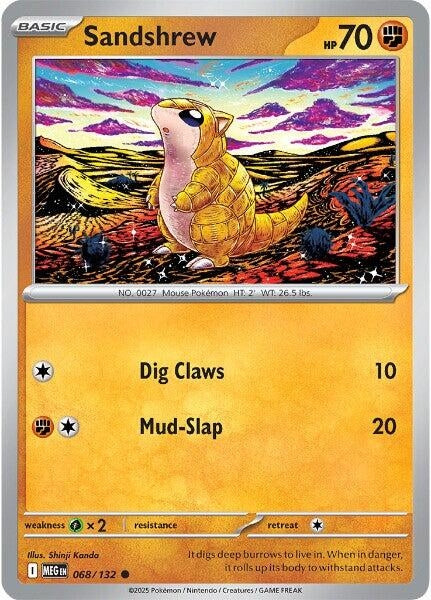 Image for Sandshrew (068/132) - Pokemon