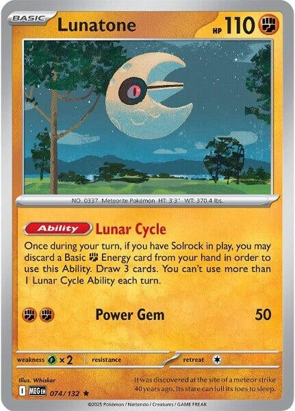 Image for Lunatone (074/132) - Pokemon