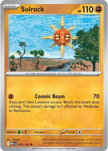 Image for Solrock (075/132) - Pokemon