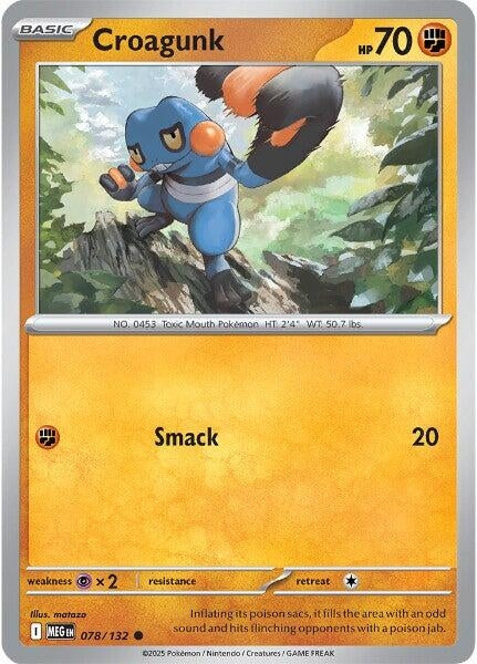 Image for Croagunk (078/132) - Pokemon