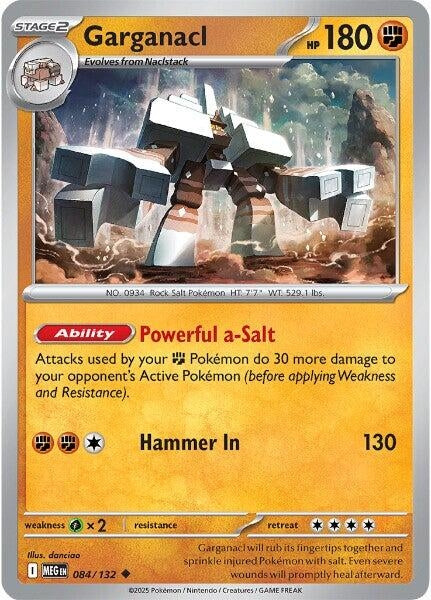 Image for Garganacl (084/132) - Pokemon