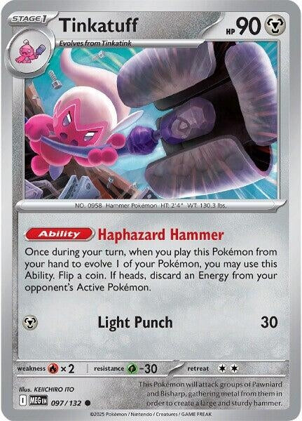 Image for Tinkatuff (097/132) - Pokemon
