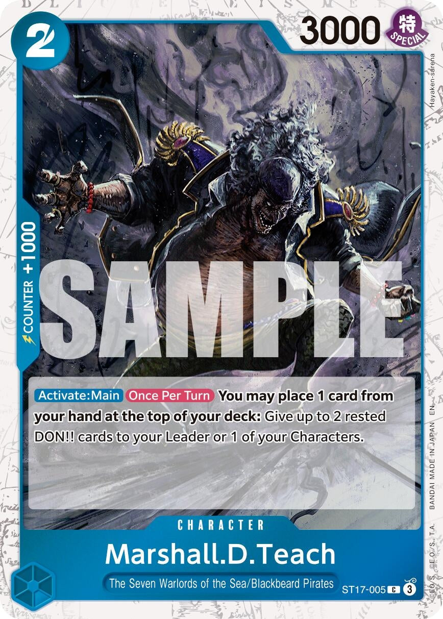Image for Marshall.D.Teach - ST17-005 (Pirate Foil) (ST17-005) - One Piece Card Game
