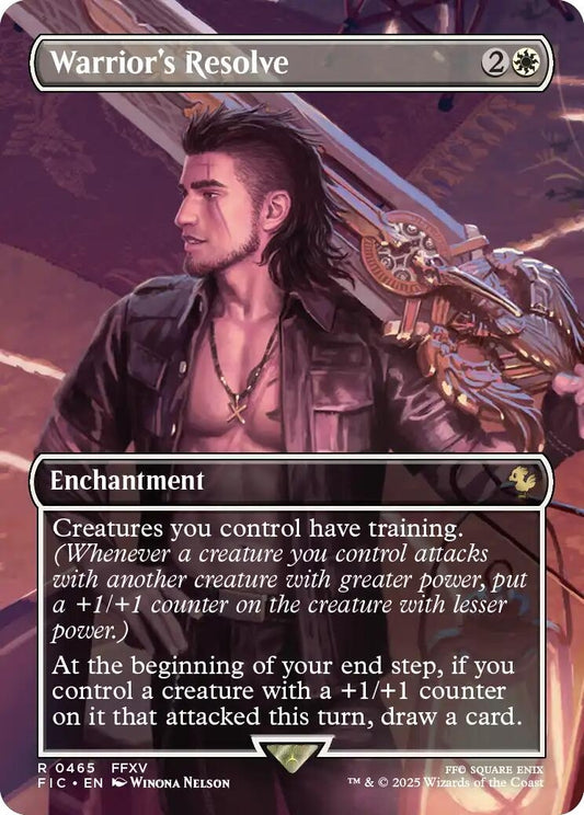 Image for Warrior's Resolve (Borderless) (465) - Magic: The Gathering