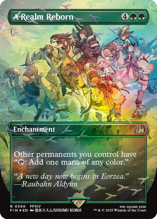 A Realm Reborn (Borderless) (Chocobo Track Foil) (566)