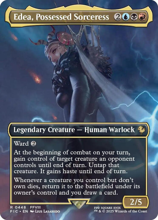 Image for Edea, Possessed Sorceress (Borderless) (448) - Magic: The Gathering