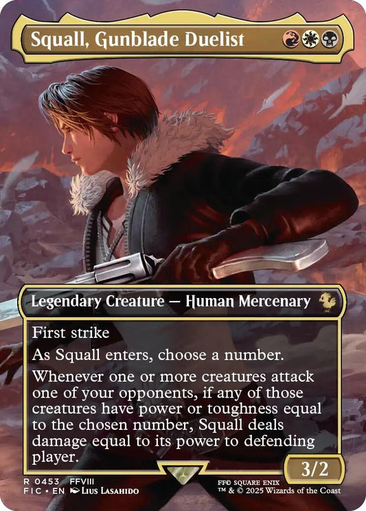 Image for Squall, Gunblade Duelist (Borderless) (453) - Magic: The Gathering
