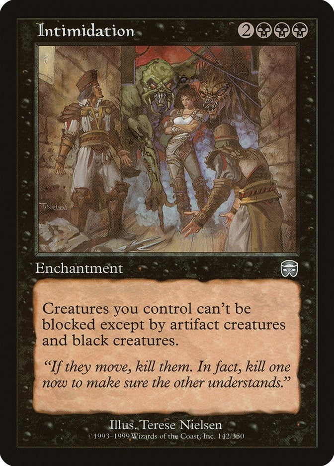 Image for Intimidation (142) - Magic: The Gathering