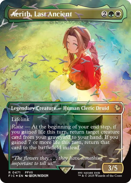 Aerith, Last Ancient (Borderless) (Chocobo Track Foil) (471)