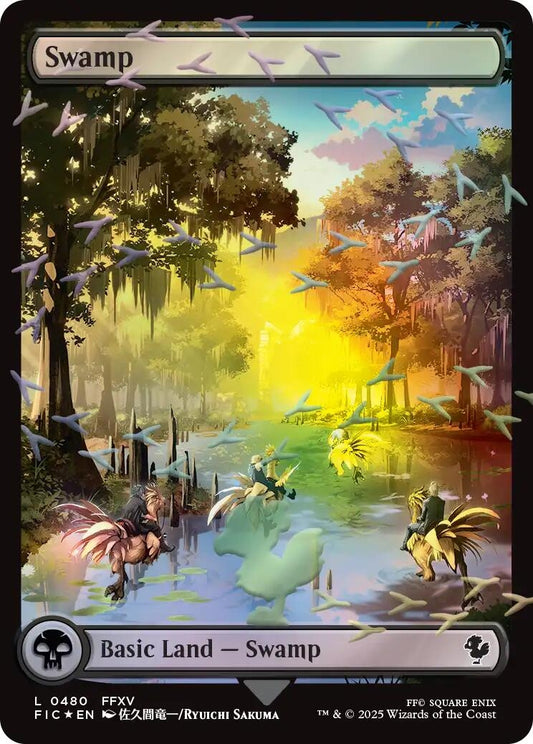 Image for Swamp (Chocobo Track Foil) (480) - Magic: The Gathering