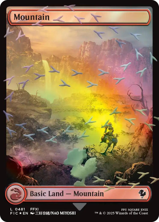 Image for Mountain (Chocobo Track Foil) (481) - Magic: The Gathering