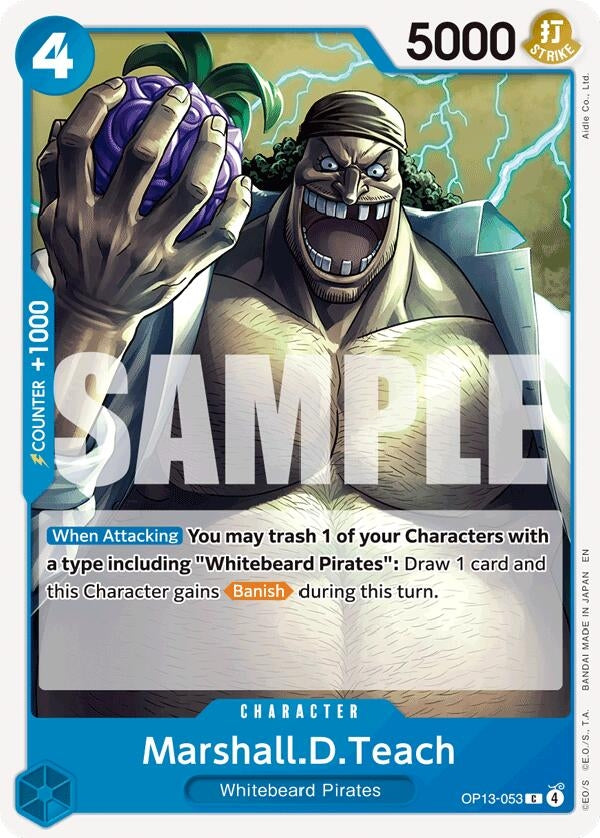Image for Marshall.D.Teach (OP13-053) - One Piece Card Game
