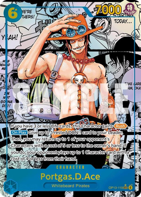 Image for Portgas.D.Ace (119) (Super Alternate Art) (OP13-119) - One Piece Card Game