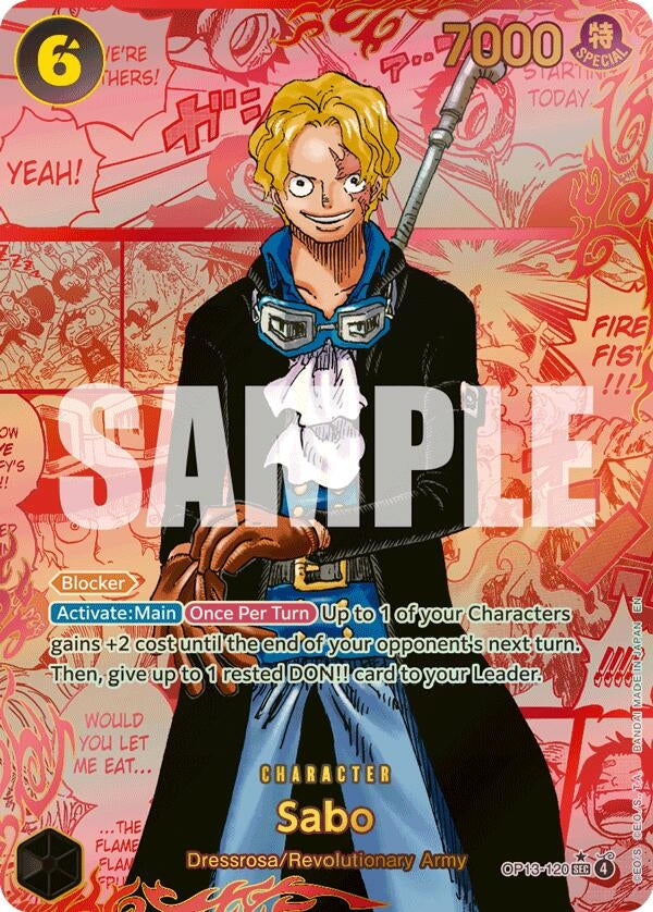 Image for Sabo (120) (Red Super Alternate Art) (OP13-120) - One Piece Card Game