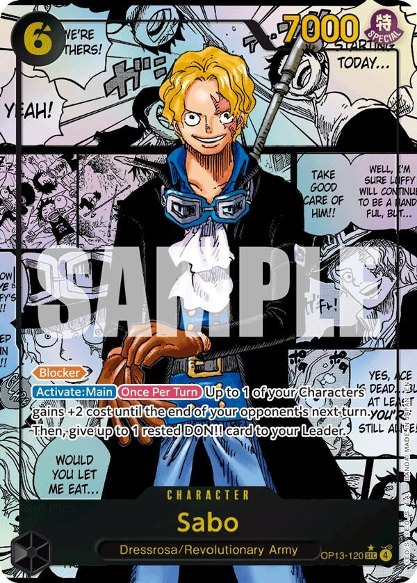 Image for Sabo (120) (Super Alternate Art) (OP13-120) - One Piece Card Game