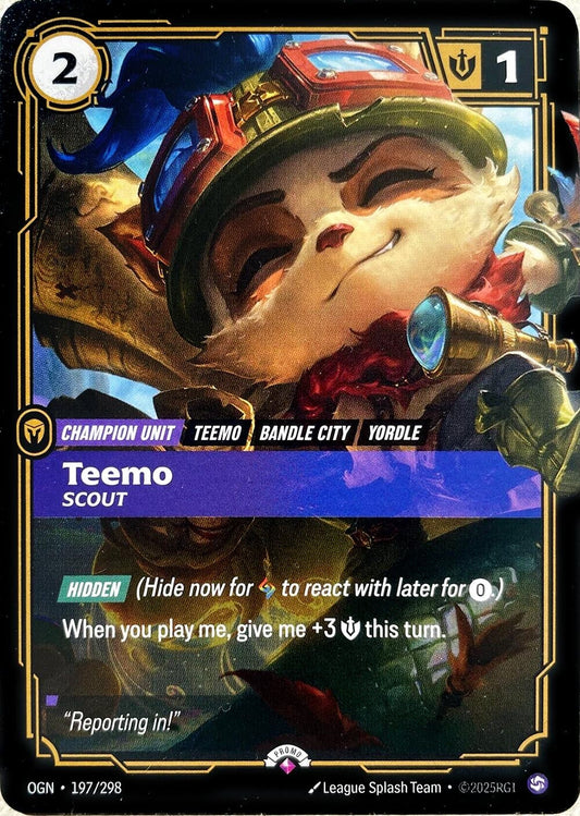 Image for Teemo - Scout (197/298) - Riftbound: League of Legends Trading Card Game
