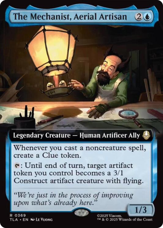 Image for The Mechanist, Aerial Artisan (Extended Art) (369) - Magic: The Gathering