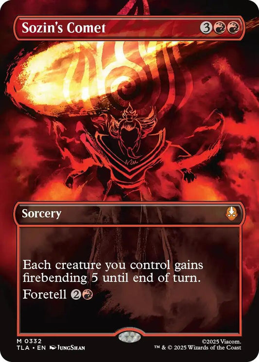 Image for Sozin's Comet (0332) (Borderless) (332) - Magic: The Gathering