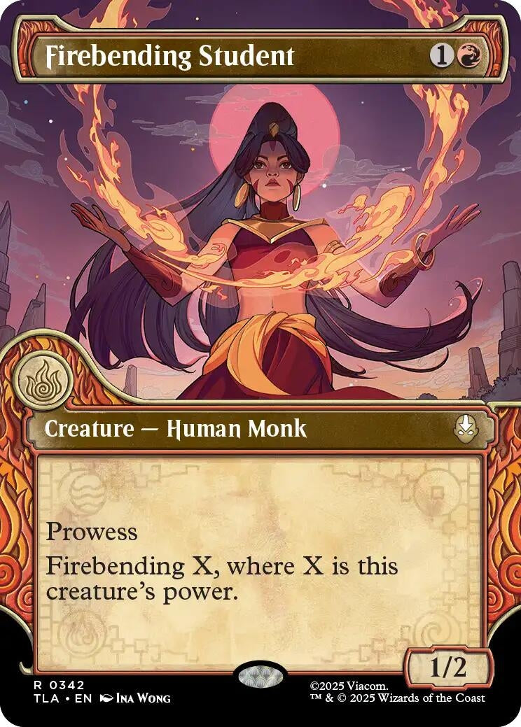 Image for Firebending Student (Showcase) (342) - Magic: The Gathering