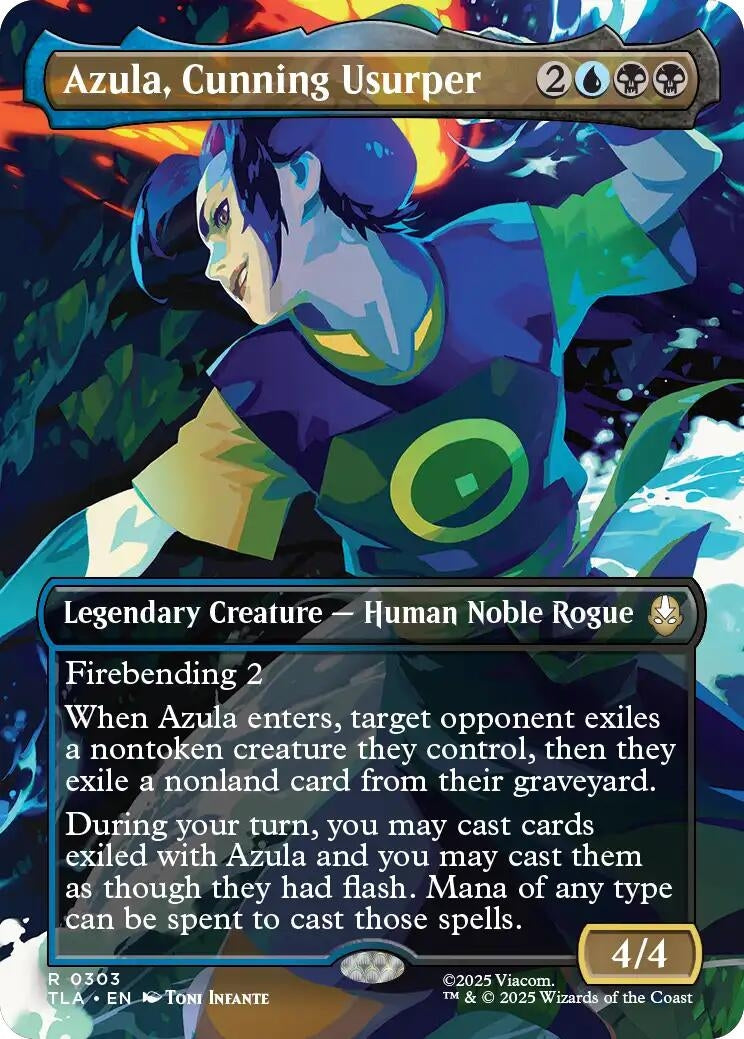 Image for Azula, Cunning Usurper (Borderless) (303) - Magic: The Gathering