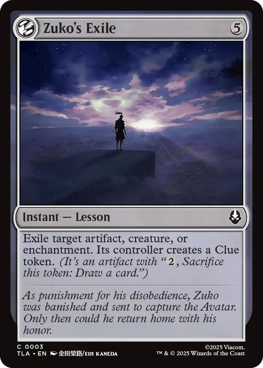 Image for Zuko's Exile (3) - Magic: The Gathering