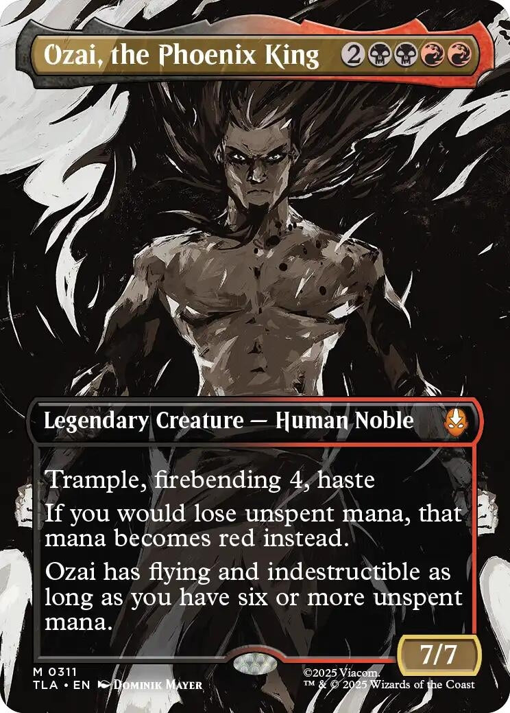 Image for Ozai, the Phoenix King (0311) (Borderless) (311) - Magic: The Gathering