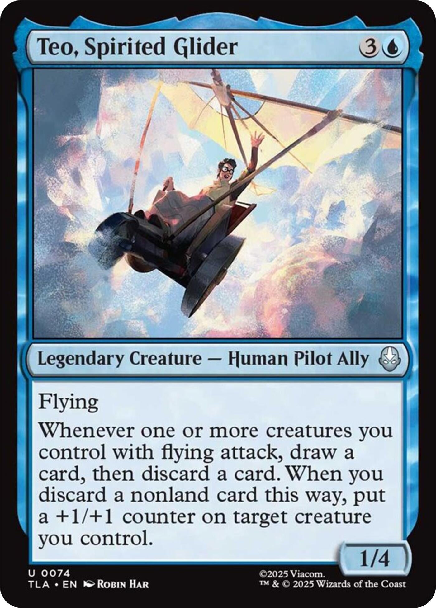 Image for Teo, Spirited Glider (74) - Magic: The Gathering