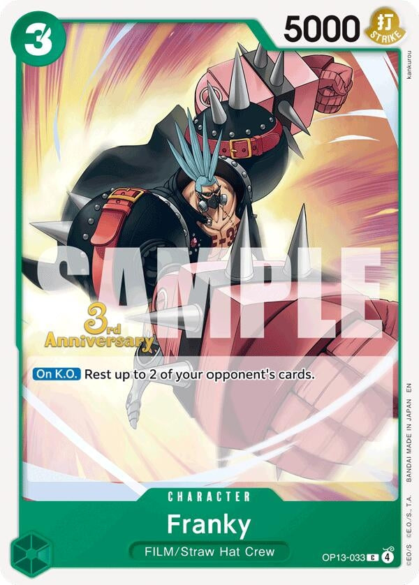 Image for Franky (OP13-033) - One Piece Card Game