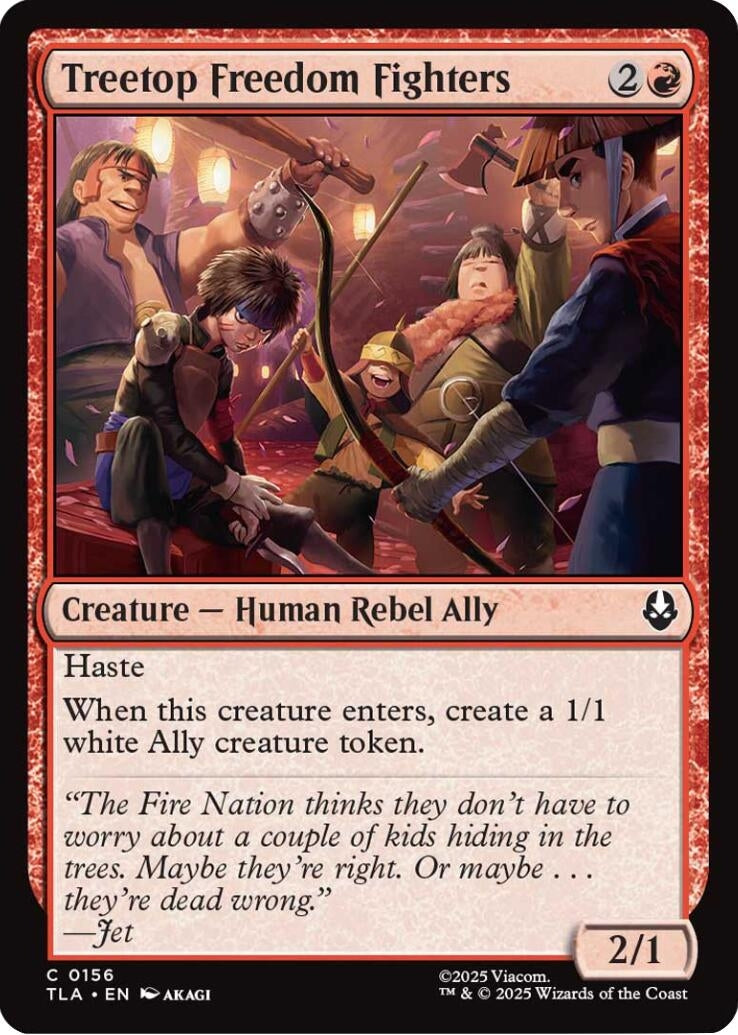 Image for Treetop Freedom Fighters (156) - Magic: The Gathering