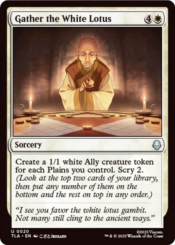 Image for Gather the White Lotus (20) - Magic: The Gathering