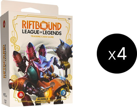 Image for Spiritforged - Champion Deck (Rumble) Display - Riftbound: League of Legends Trading Card Game