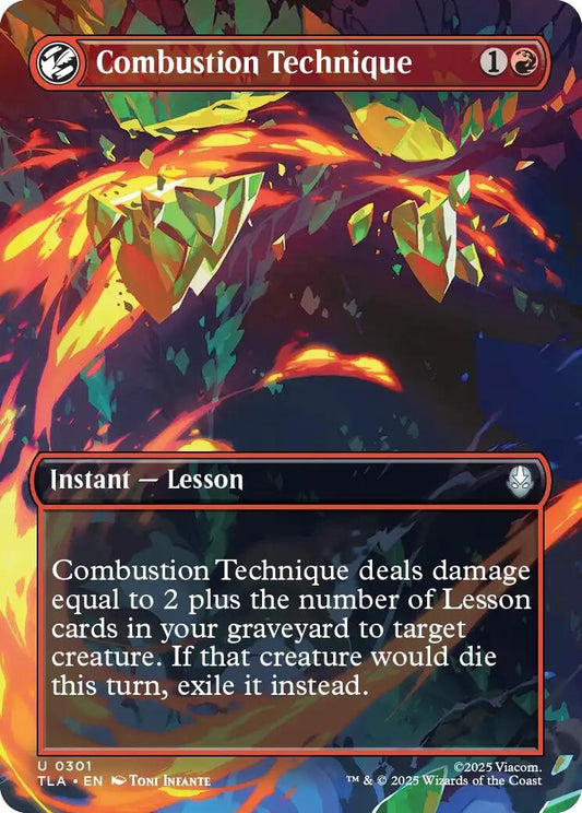 Image for Combustion Technique (Borderless) (301) - Magic: The Gathering