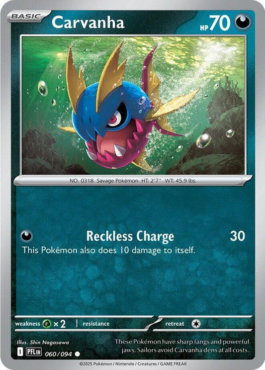 Image for Carvanha (060/094) - Pokemon