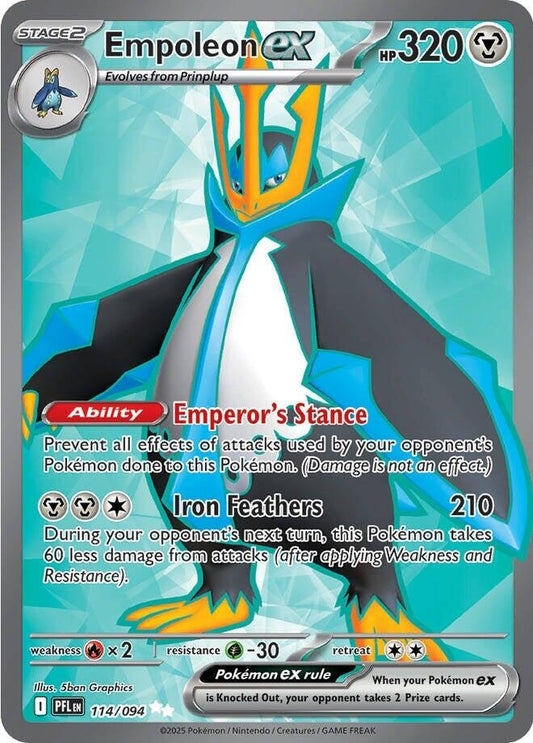 Image for Empoleon ex (114/094) - Pokemon