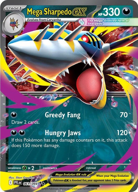 Image for Mega Sharpedo ex (061/094) - Pokemon