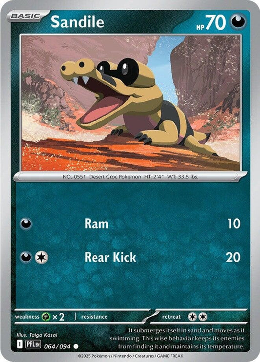 Image for Sandile (064/094) - Pokemon