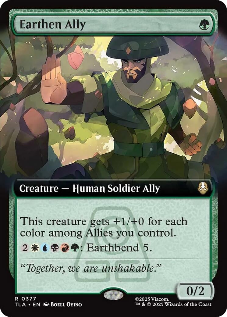 Image for Earthen Ally (Extended Art) (377) - Magic: The Gathering