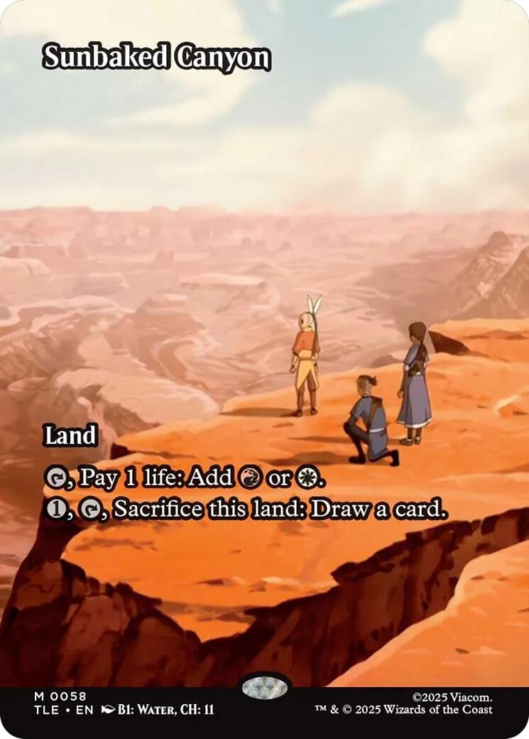 Image for Sunbaked Canyon (Borderless) (58) - Magic: The Gathering