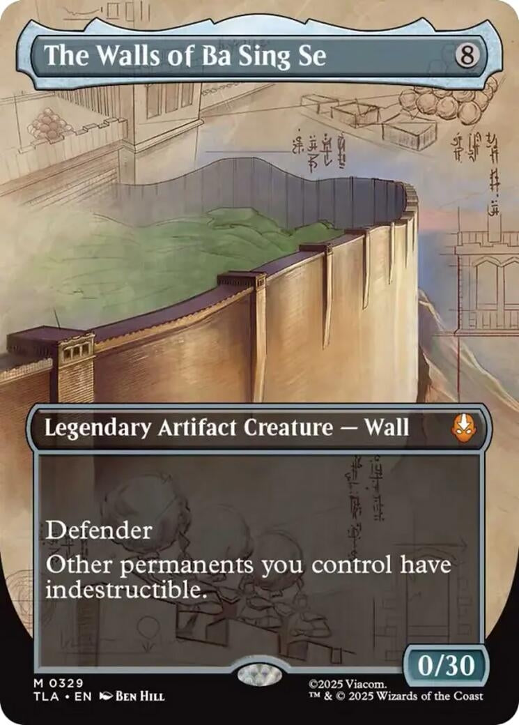 Image for The Walls of Ba Sing Se (Borderless) (329) - Magic: The Gathering