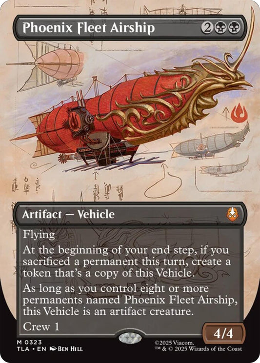Image for Phoenix Fleet Airship (Borderless) (323) - Magic: The Gathering