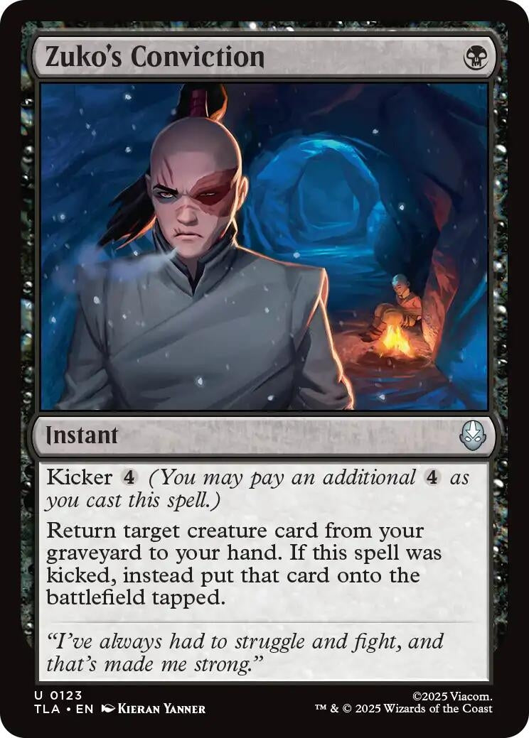 Image for Zuko's Conviction (123) - Magic: The Gathering